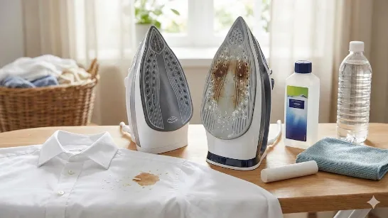 Що робити, якщо праска залишає плями на одязі