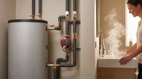 Рециркуляція гарячої води: як отримати окріп з крана за 1 секунду