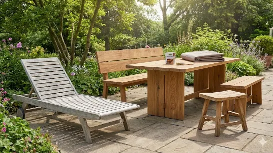 Дерев’яні садові меблі: які породи дерева найвитриваліші