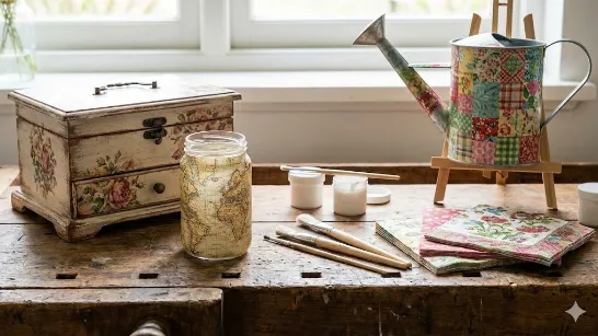 Декупаж: види, стилі та поверхні для роботи