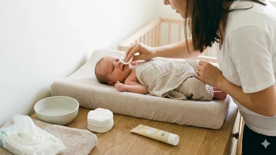 Гігієна новонародженого без купання: як доглядати між купаннями