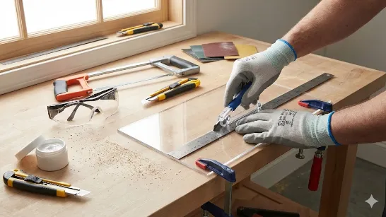 Як правильно різати оргскло вручну: інструменти, безпека, обробка зрізу