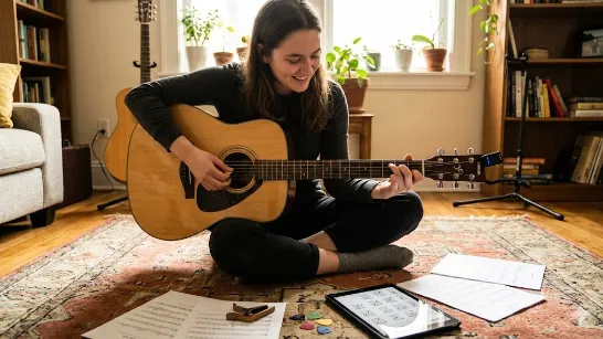 Як швидко навчитися грати на гітарі з нуля вдома