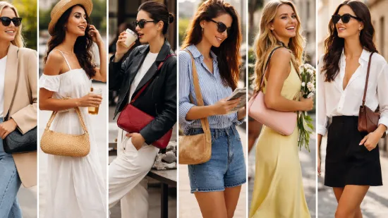 7 образів із сумкою-багетом: від офісу до вечірки