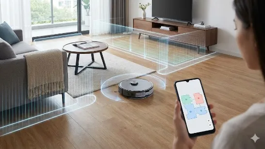 Як налаштувати зони прибирання для робота пилососа