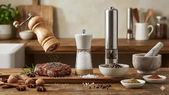 Млини для спецій: як вибрати ідеальний механізм для солі й перцю