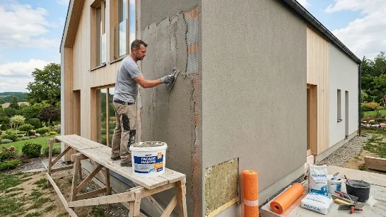 Яка штукатурка підходить для фасаду будинку