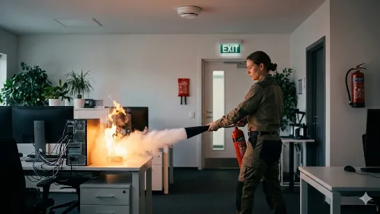 Як користуватися вогнегасником при пожежі: правила безпеки та поради