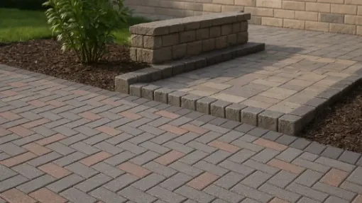 Бруківка та тротуар