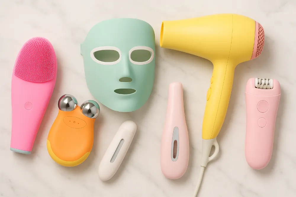 Яскраві б’юті-гаджети у пастельних відтінках для догляду за шкірою та волоссям