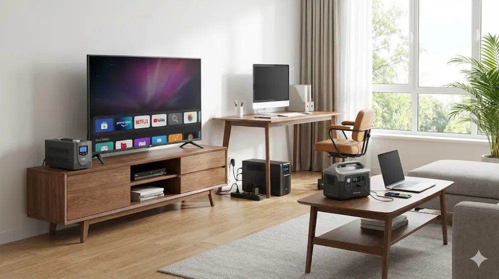 Використання ДБЖ для техніки та портативної зарядної станції в сучасному інтер'єрі будинку