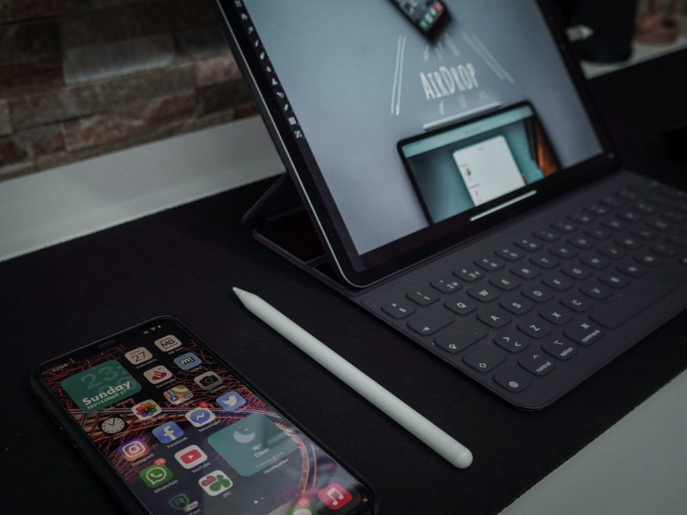 iPad Pro, підключений до клавіатури