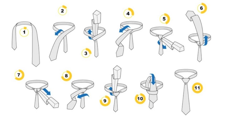 18 способов завязать галстук