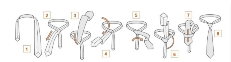  Как правильно завязать галстук узлом «Пратт»
