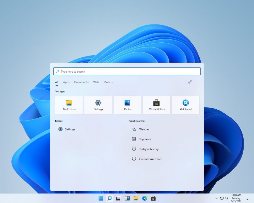 Новый поиск Windows 11